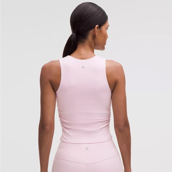 Lululemon All It Takes V-Neck Tank Top w/ built-in bra in Blissful Pink - 14 NWT - Picture 2 of 7
